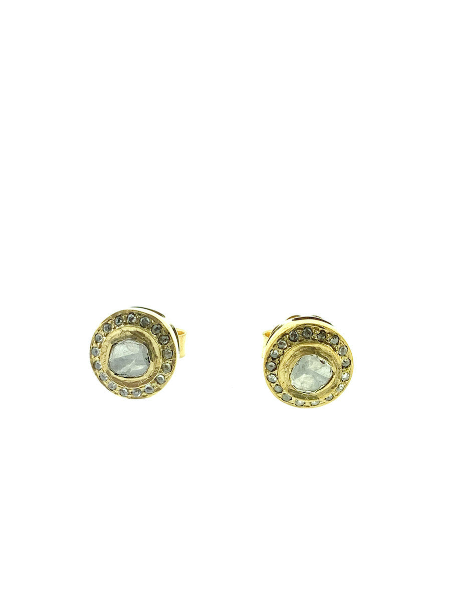 Halo Diamond Stud Earrings .60 CTW – Bardys Estate Jewelry