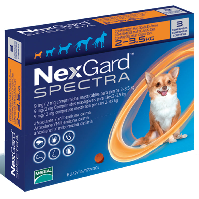 Nexgard Spectra for Extra Small Dogs (2-3.5kg) – VetEnt