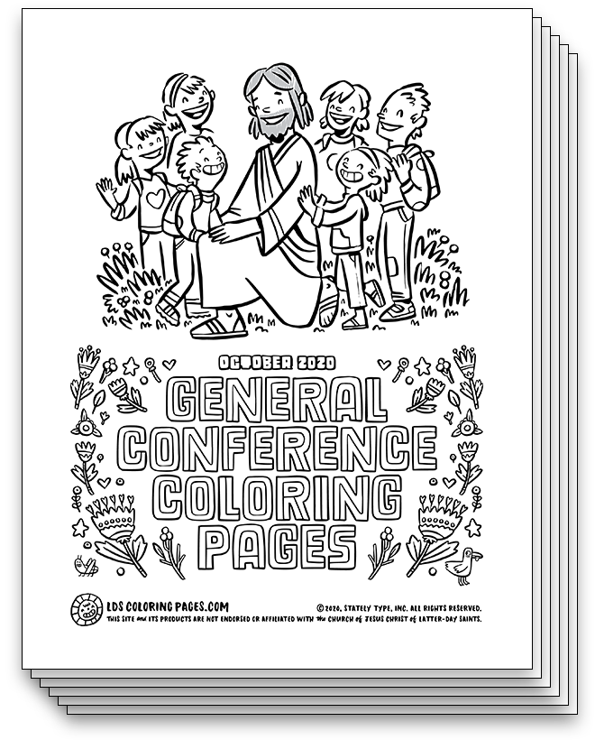 General Conference Coloring Pages - October 2020 – LDS Coloring Pages