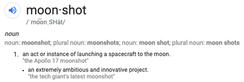 Definition of Moonshot