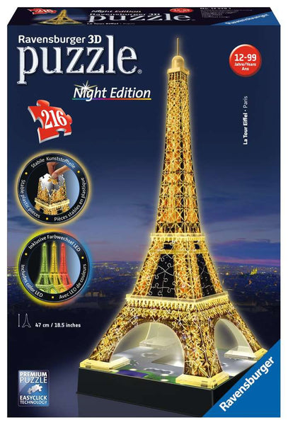 3d puzzle eiffel tower night edition