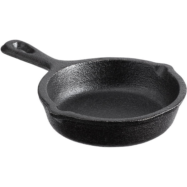 4 Round Pre-Seasoned Mini Cast Iron Skillet by MyXOHome, 1 unit