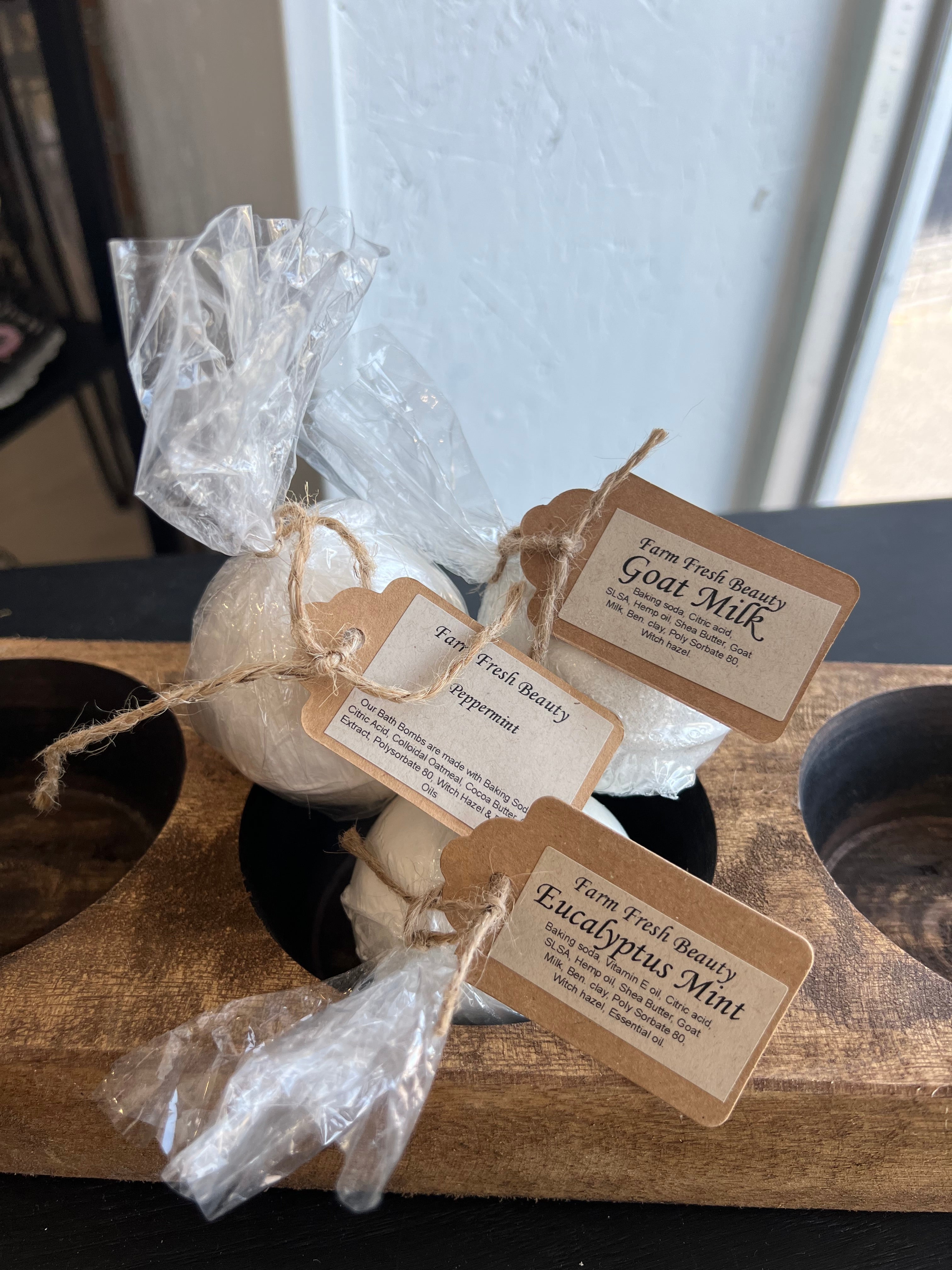 goat milk bath bombs