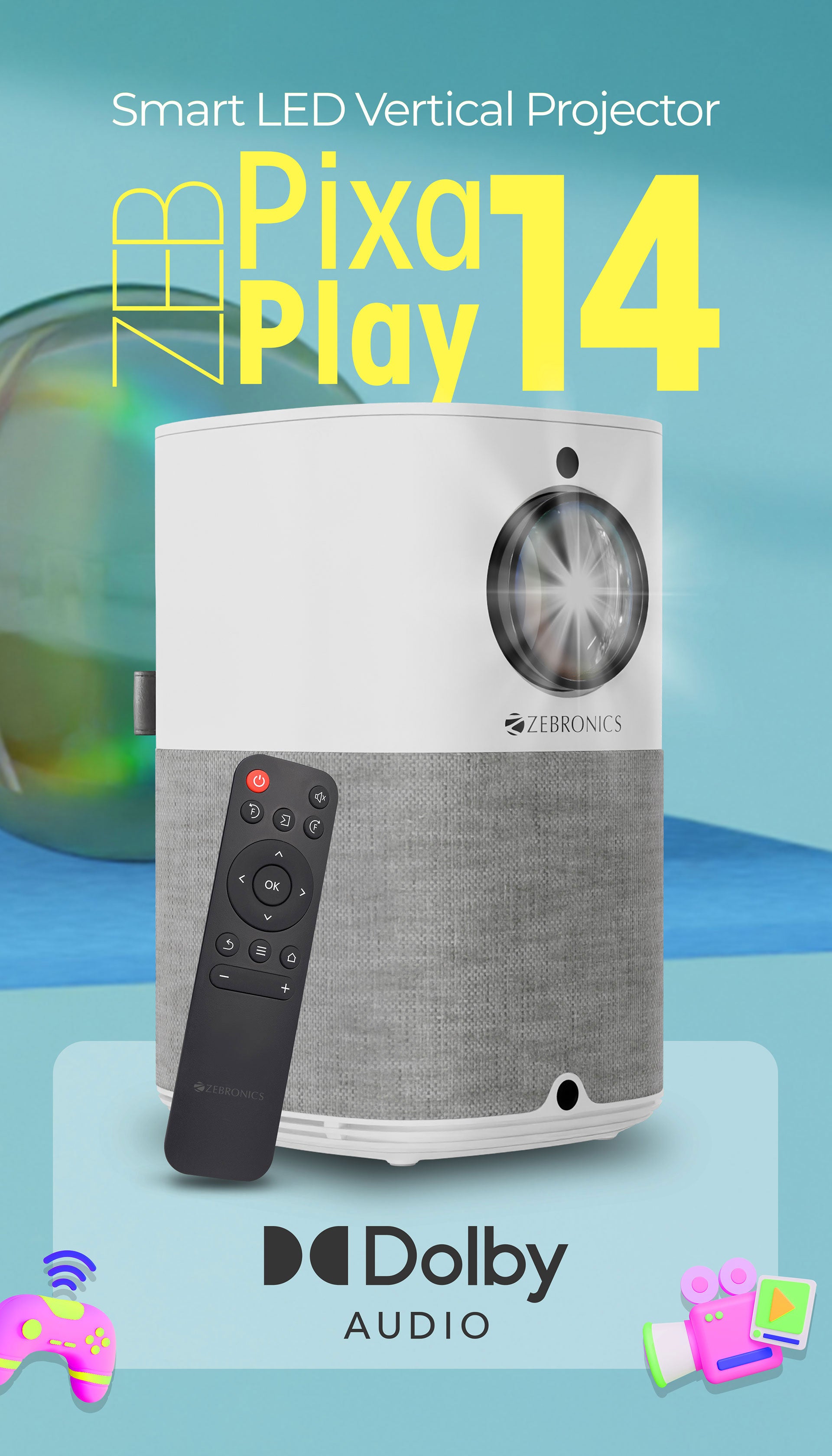 Zebronics PixaPlay 16 - Smart LED Projector