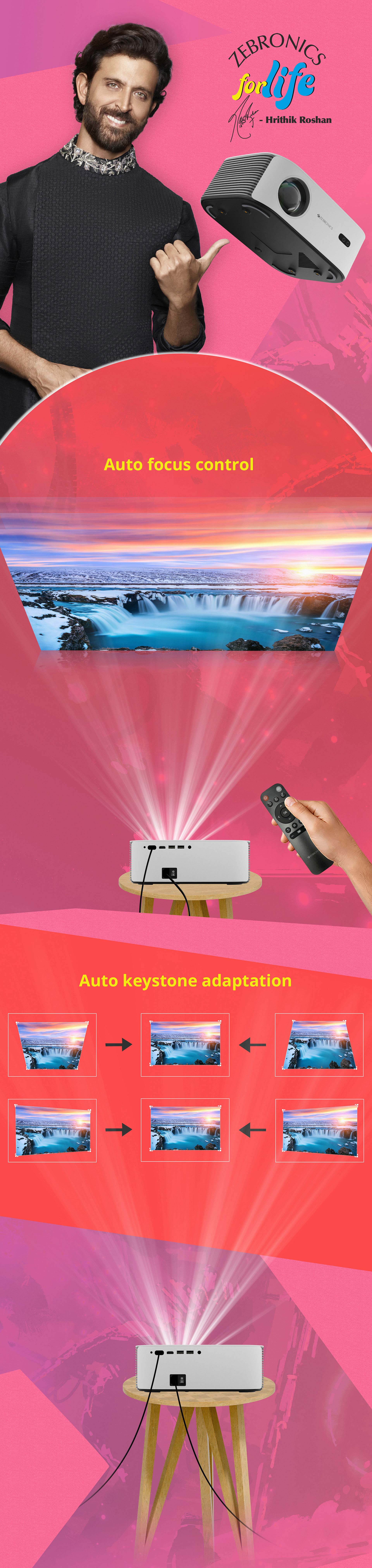 Zebronics PixaPlay 17 - LED Projector