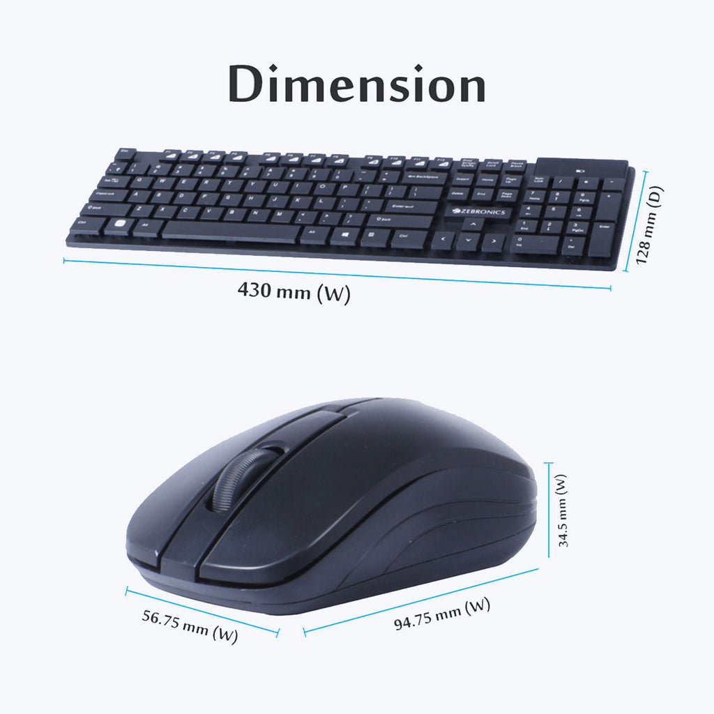 zebronics companion 102 wireless keyboard and mouse