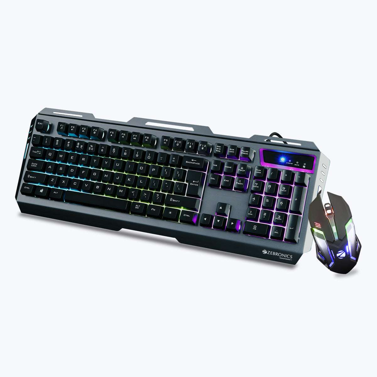 zebronics transformer gaming multimedia usb keyboard and mouse combo