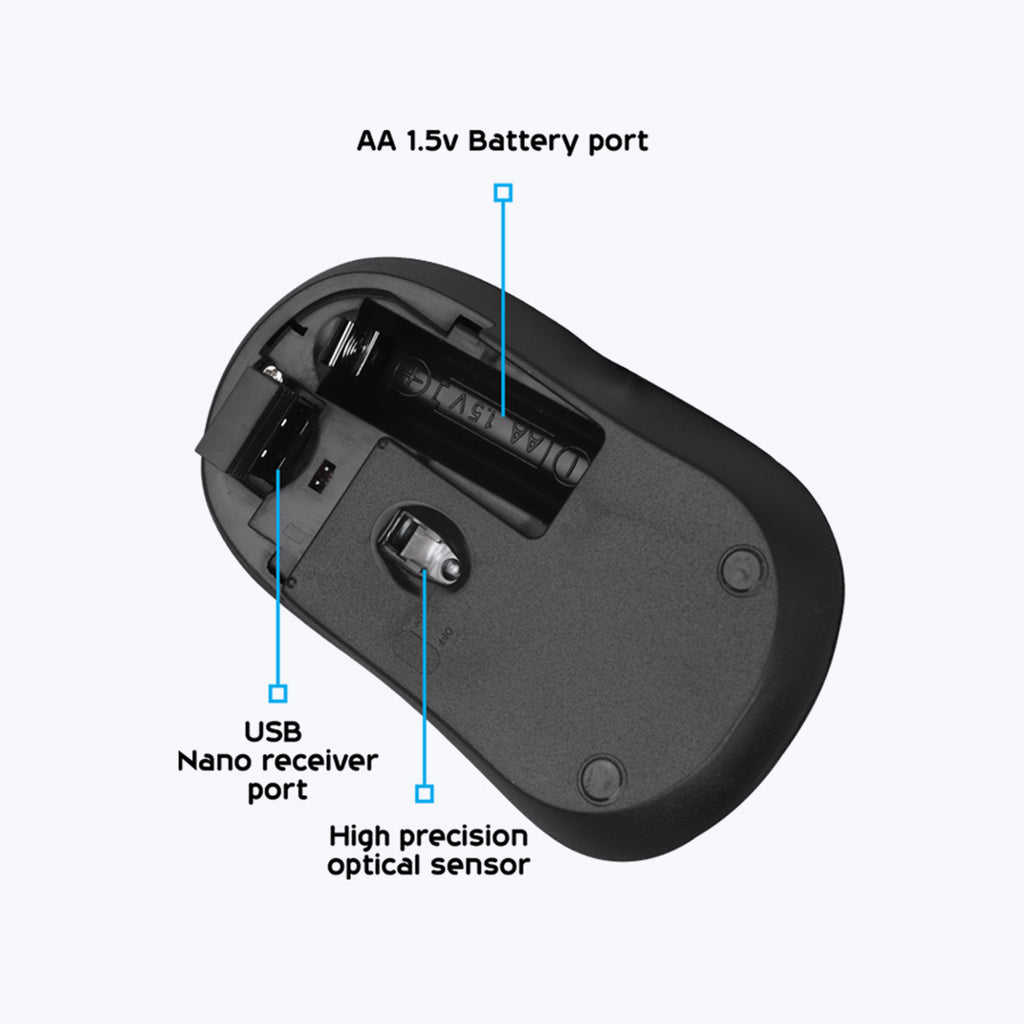 zebronics wireless mouse on off switch