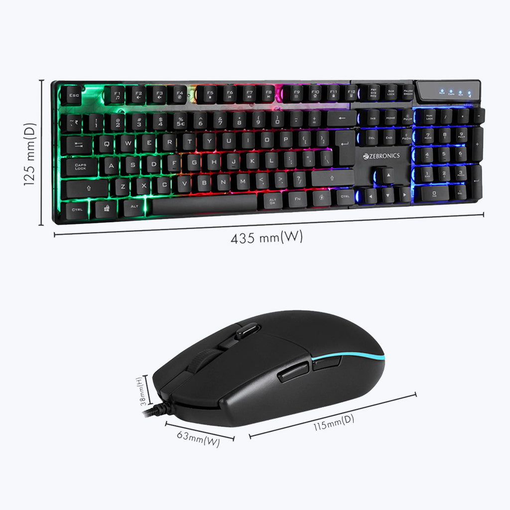 zebronics wireless gaming keyboard and mouse