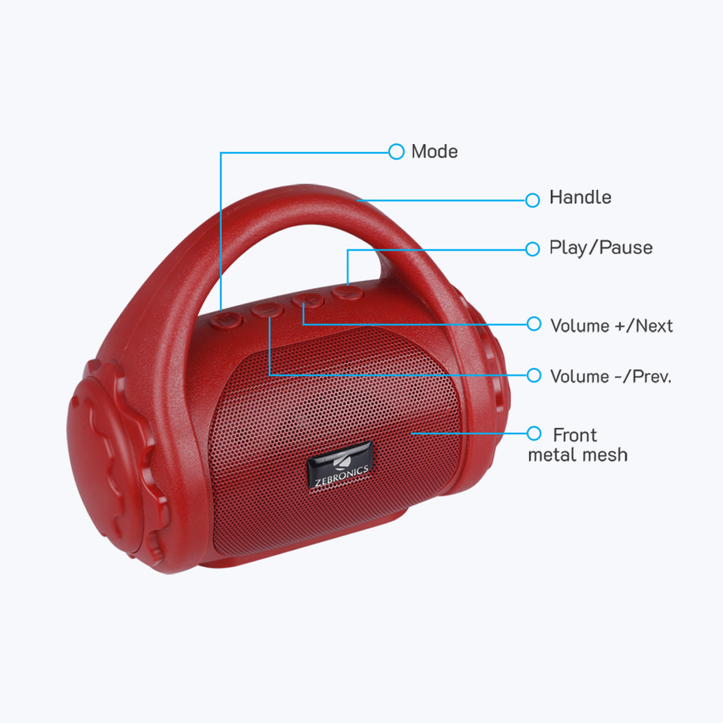 zebronics bluetooth speaker charging time