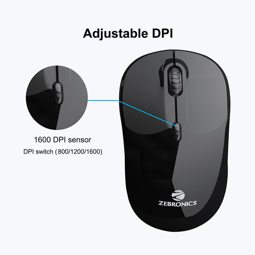 zebronics wireless mouse on off switch