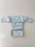 green preflat modern cloth nappy folded 