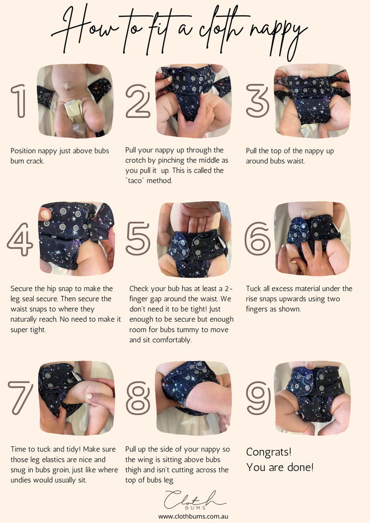 how to fit a modern cloth nappy guide