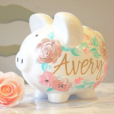 large personalized piggy banks