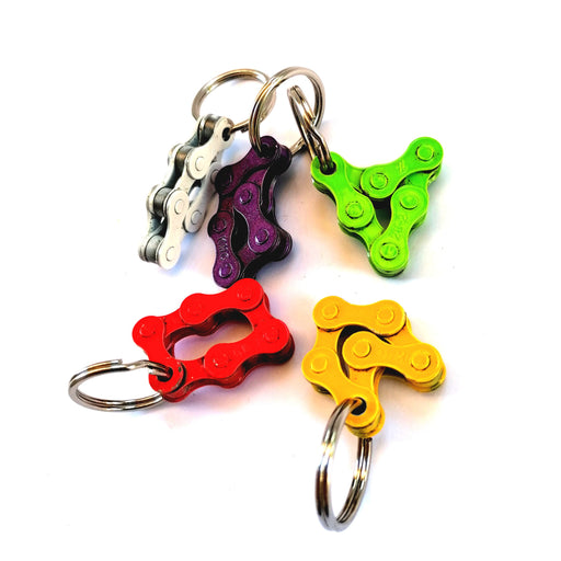 Bike Key Chain “6”, made of Bike Chain, color overview