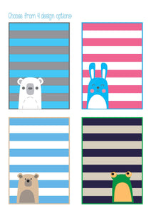 Bear and Bunny Baby Quilt Pattern PDF