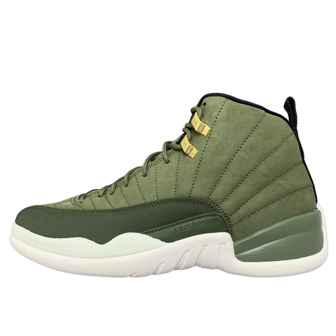 green and white jordans 12