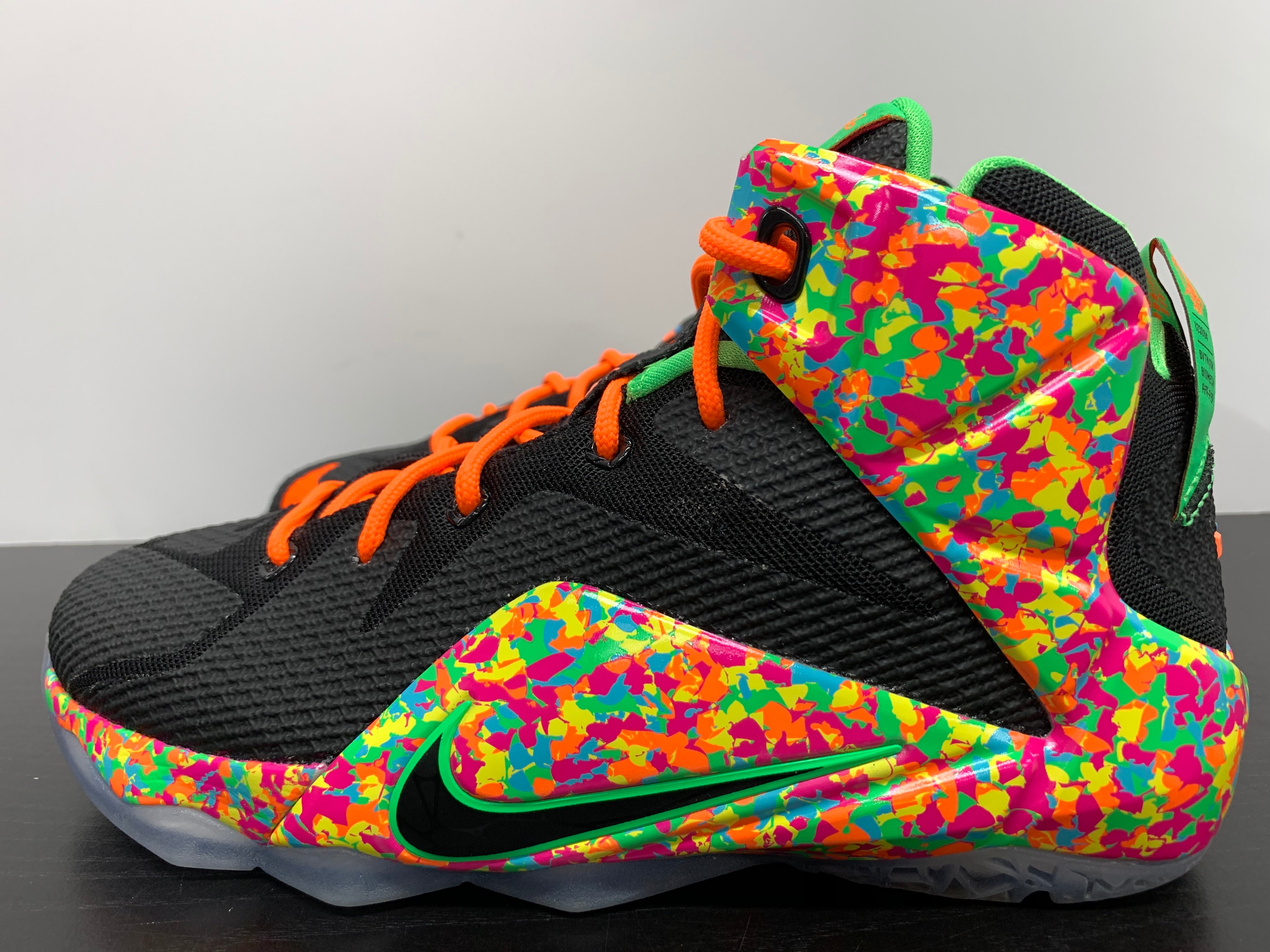 lebron 12 fruity pebbles white