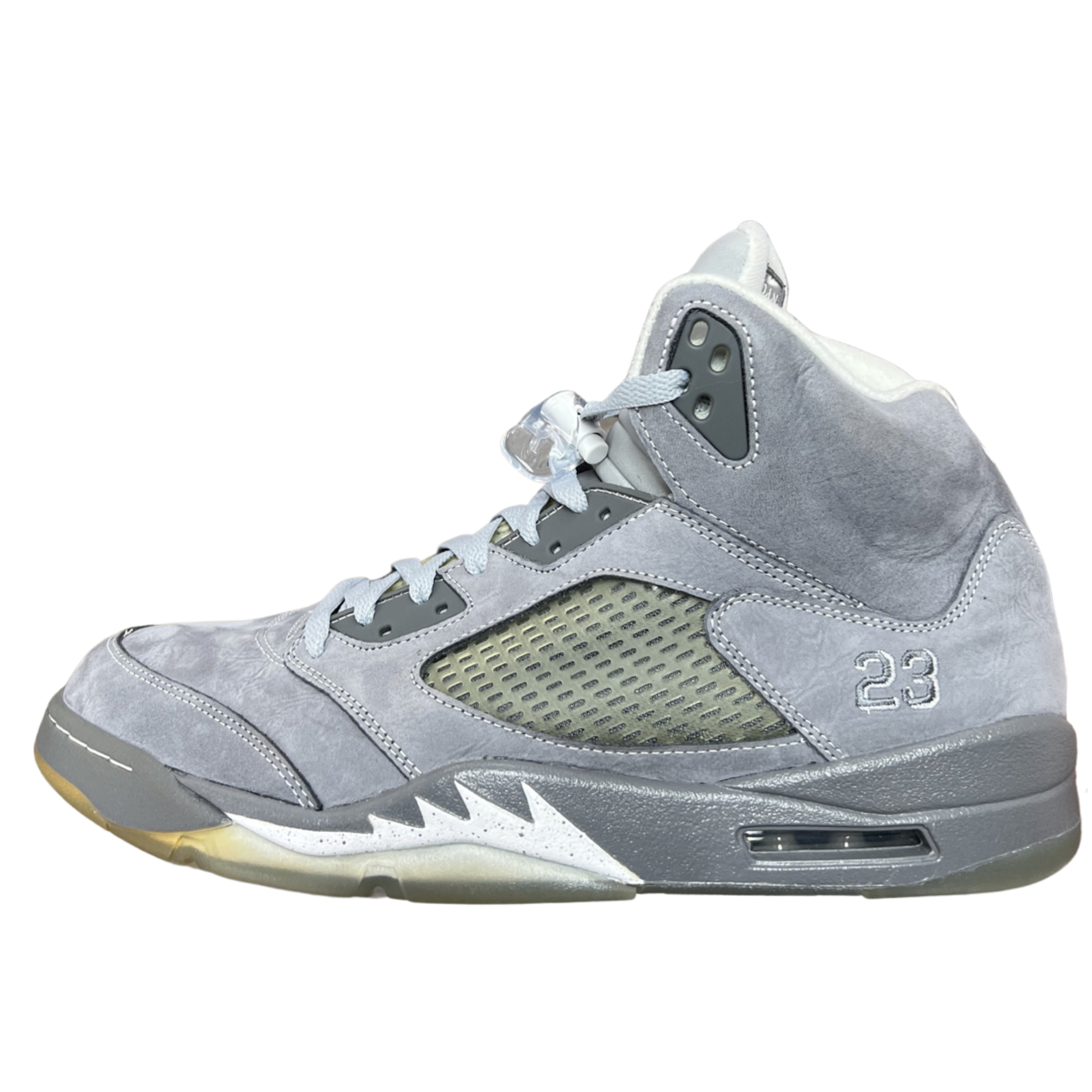 grey and white jordan 5