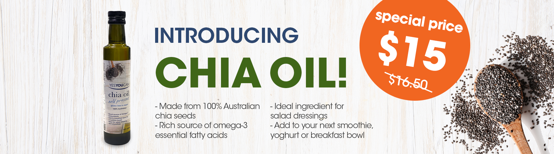 yesyoucan gluten free vegan chia oil seed cold pressed healthy