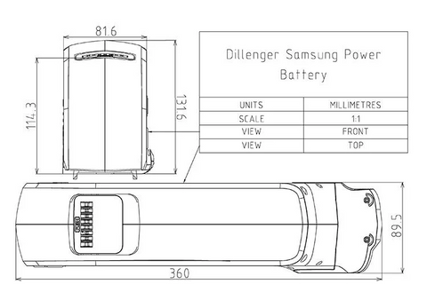 NT Battery Dimensions