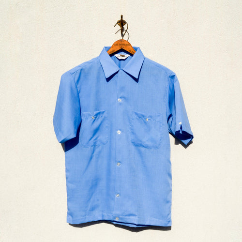 60s King Louie Loop Collar Selvedge Bowling Shirt, XS-Sm – Cee Blues