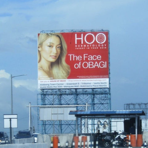 HOO Dermatology billboard along NLEX