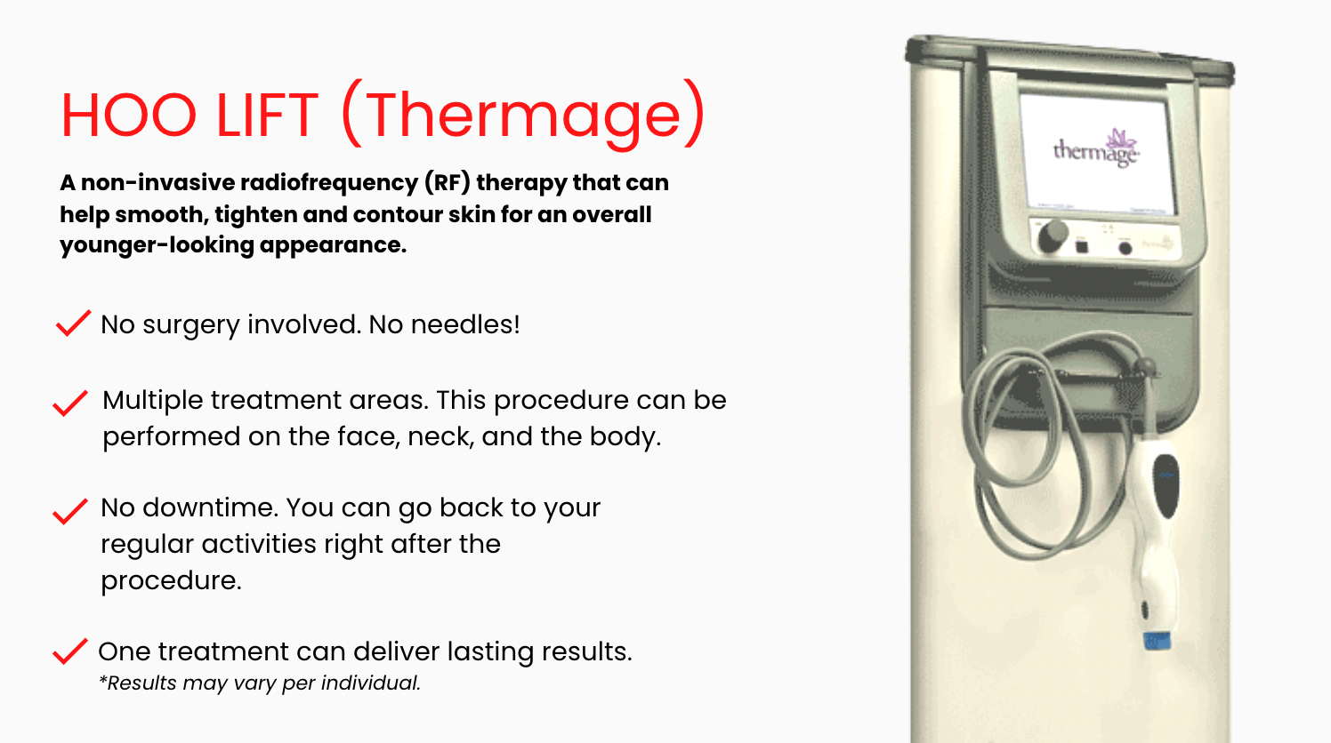 HOO Lift Thermage at HOO Dermatology