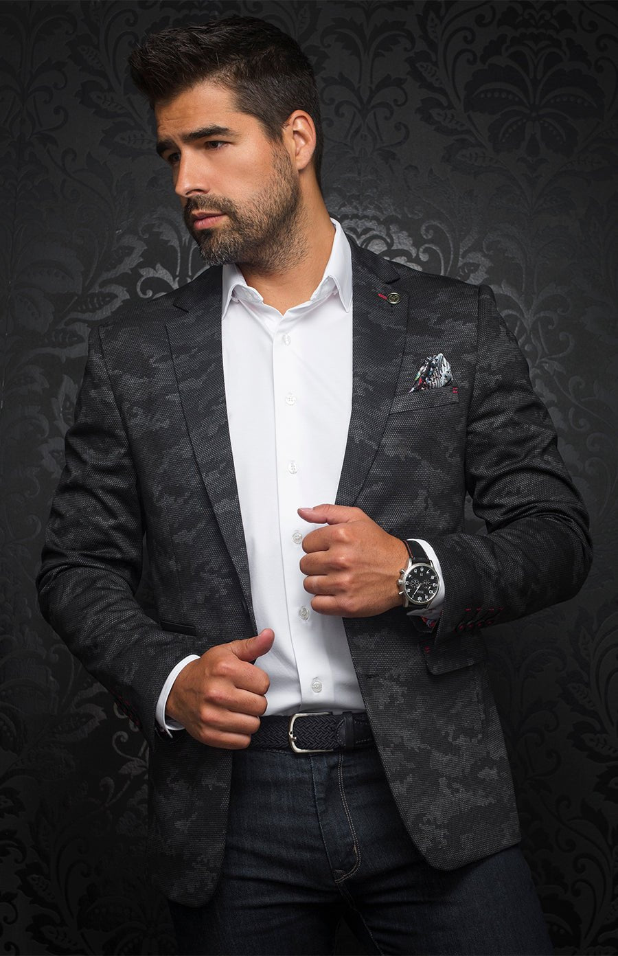 Paisley Print 'Machado' Shirt for men - Au Noir