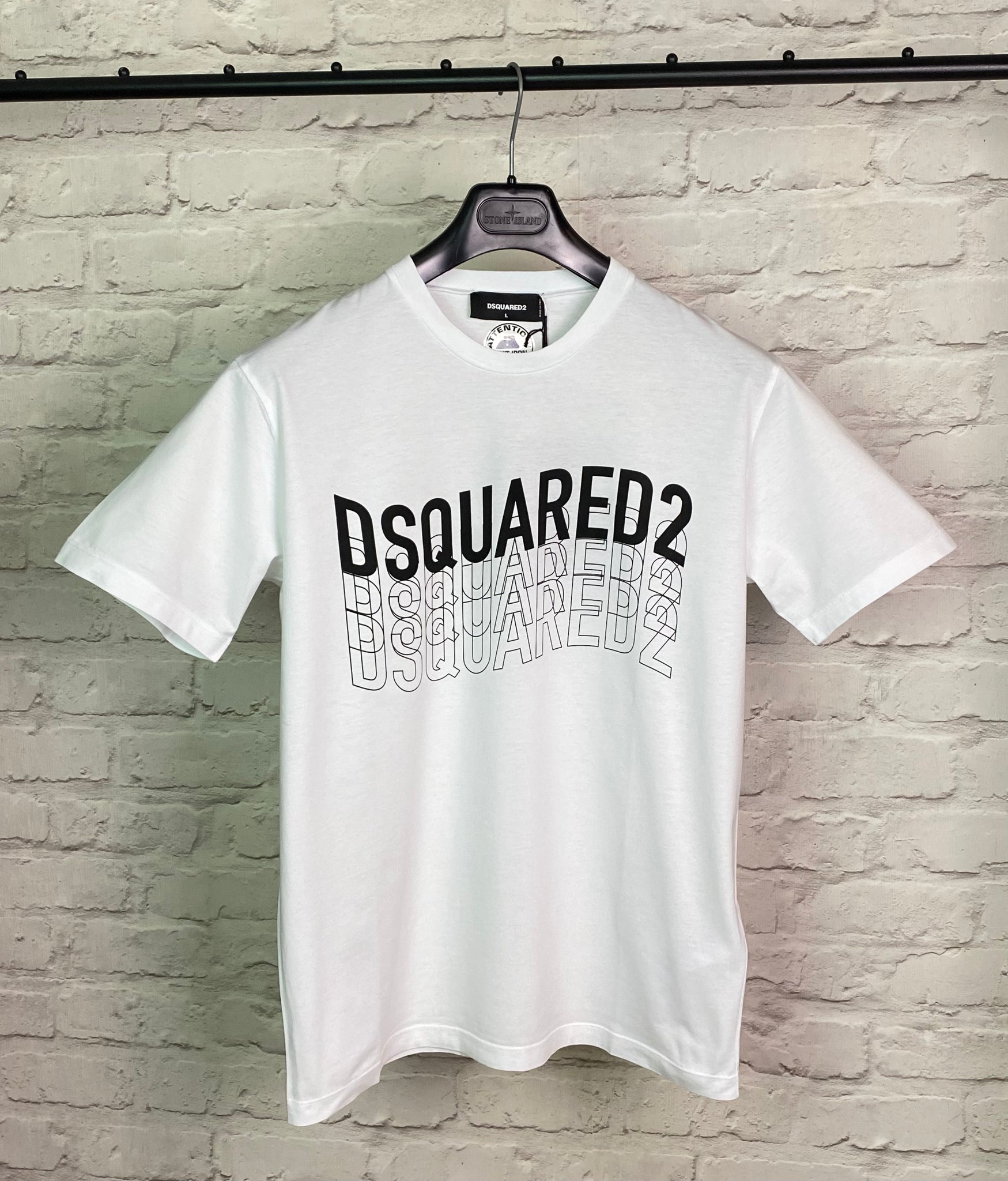 Dsquared2 Waves Logo T-Shirt