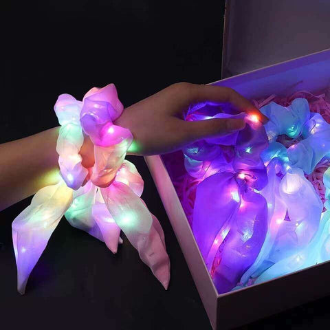 led hair scrunchies