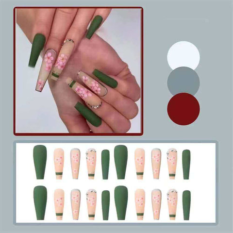 True Beauty Nail Frill Artificial Coffin Medium Length Nail Tips by LA  Colors | HB Beauty Bar