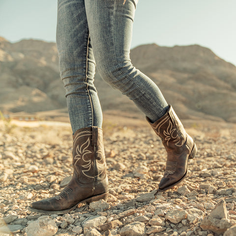 Stetson Women's Adeline Back Zip Snip Toe Boots - One 2 mini Ranch