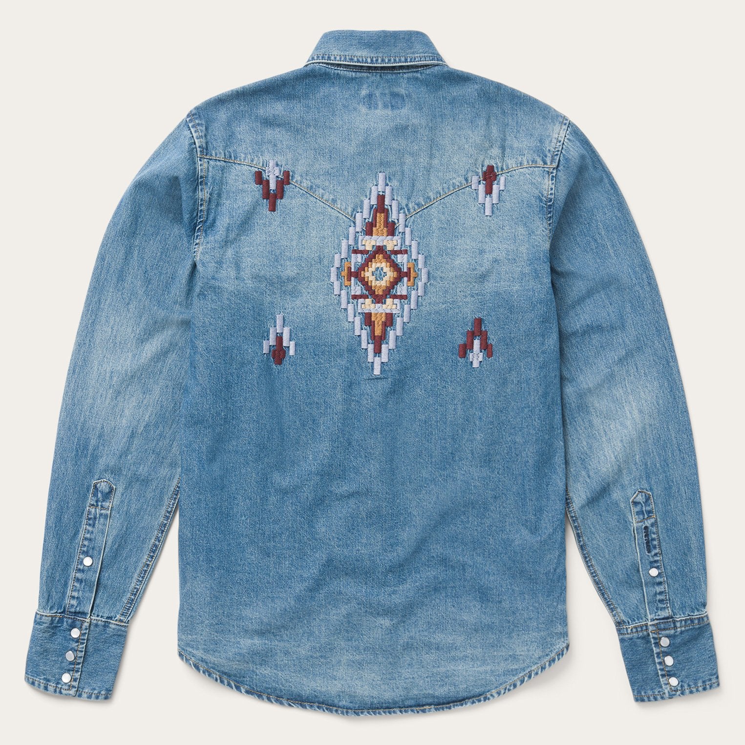 aztec denim shirt