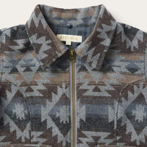 Gray Southwestern Blanket Jacket | Stetson