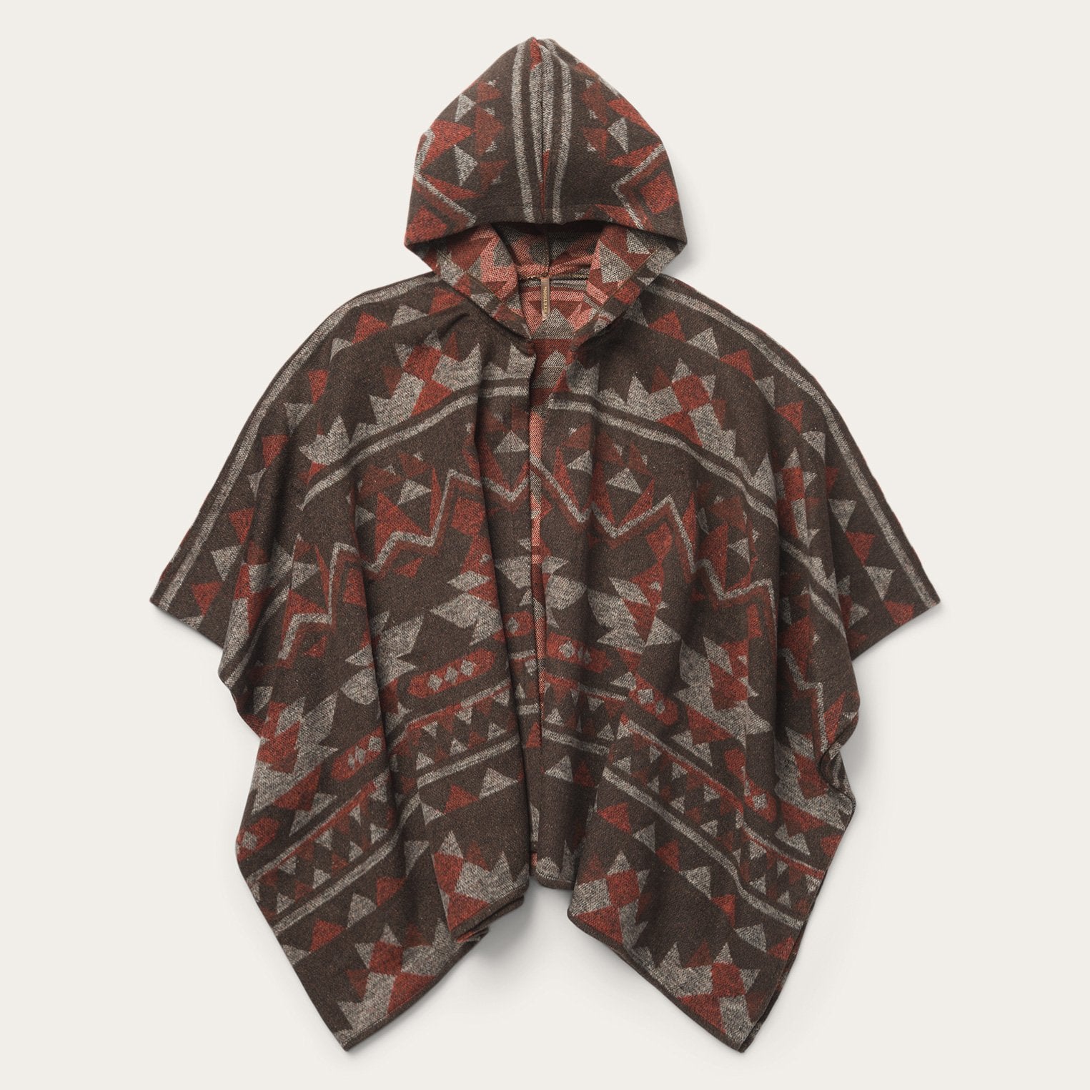 Plaid Wool Blanket Wrap Serape Stetson