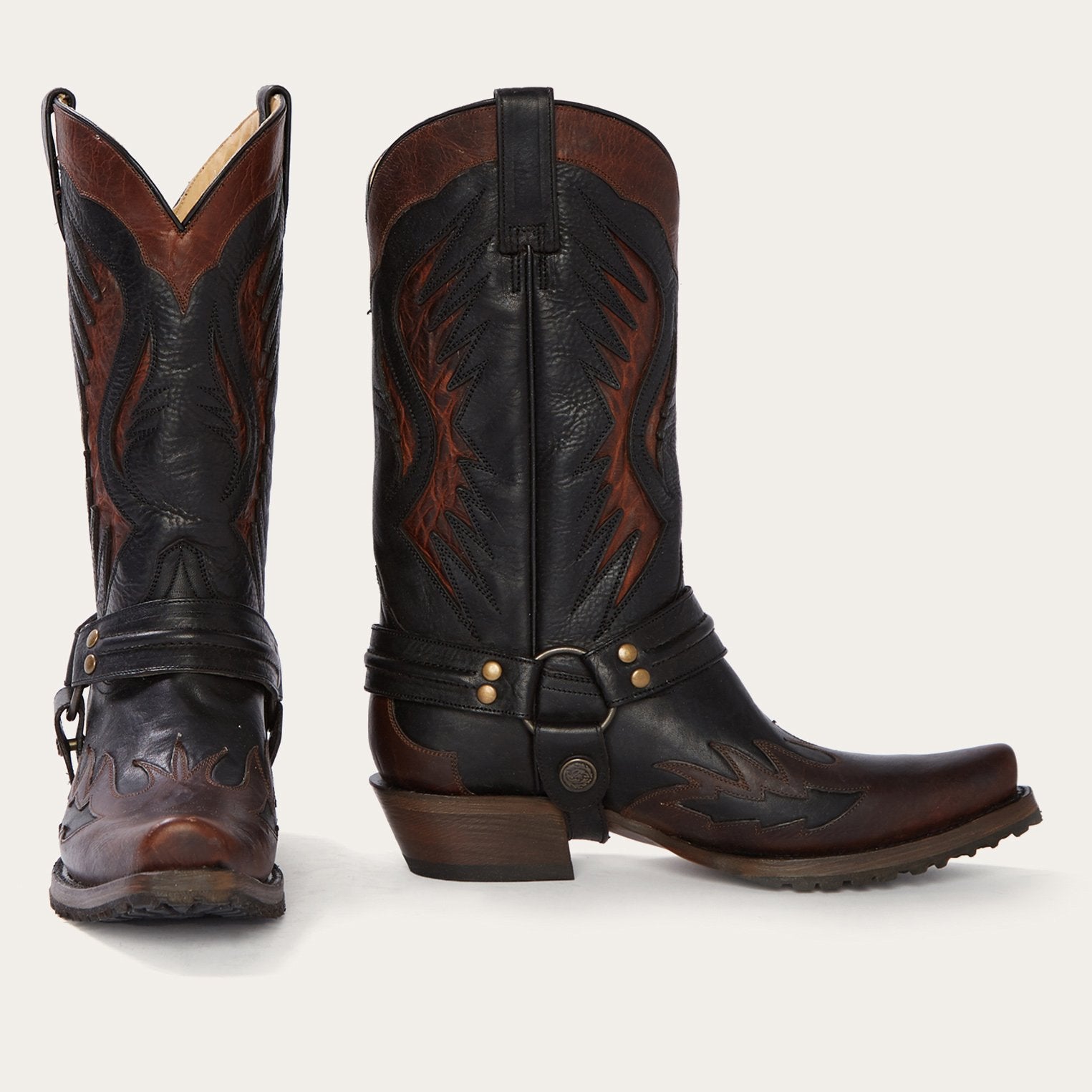 Biker Outlaw Oiled Leather Cowboy Boot | Stetson