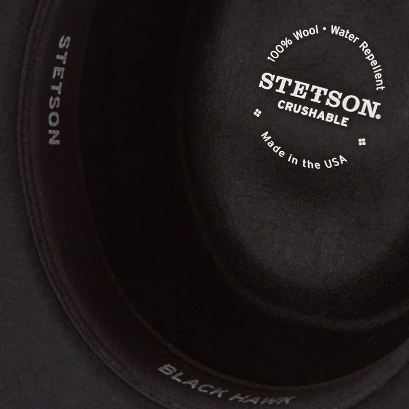 stetson black hawk gambler hat