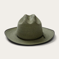 road open straw hemp sage stetson