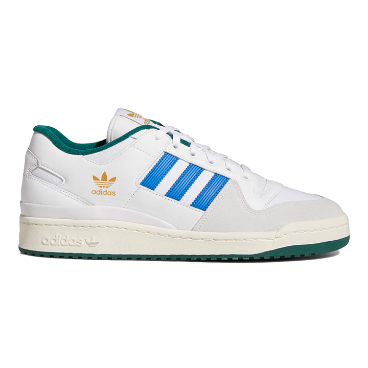 Adidas Forum Low ADV Shoes - Cloud White/Blue Bird/Collegiate Green - Directive Boardshop