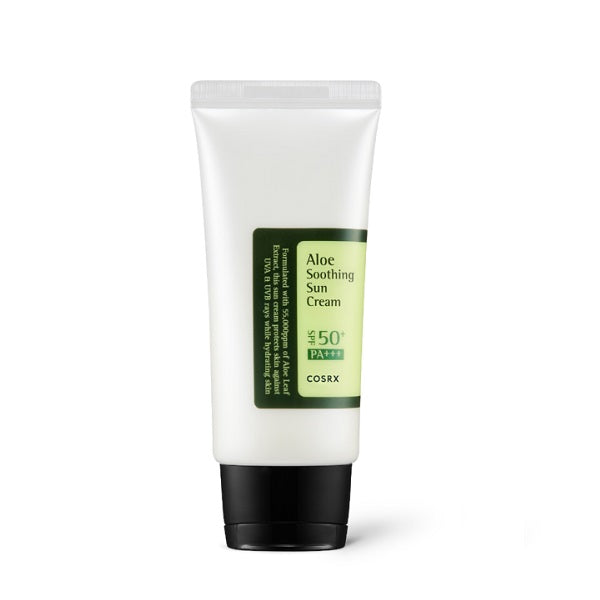 Crema calmanta cu Aloe Vera, COSRX Aloe Soothing Sun Cream SPF50+ PA+++, 50ml.