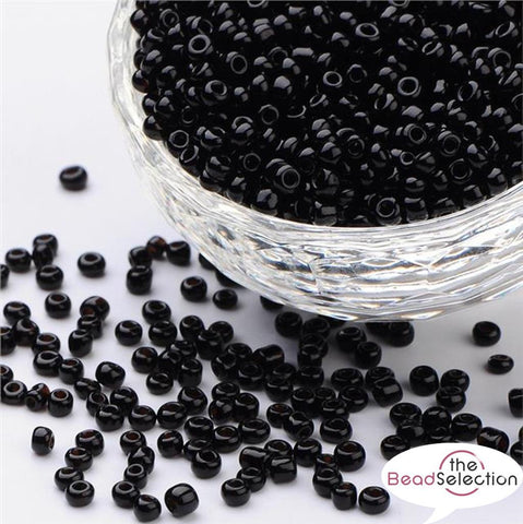 100g SILVER LINED GLASS SEED BEADS 11/0- 2mm 8/0- 3mm 6/0- 4mm 26 COLOUR  CHOICE