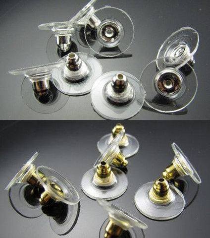 Clear Earring Backs - 4mm - 250 Pieces - Z000  Clear earrings,  Hypoallergenic earrings, Earring backs