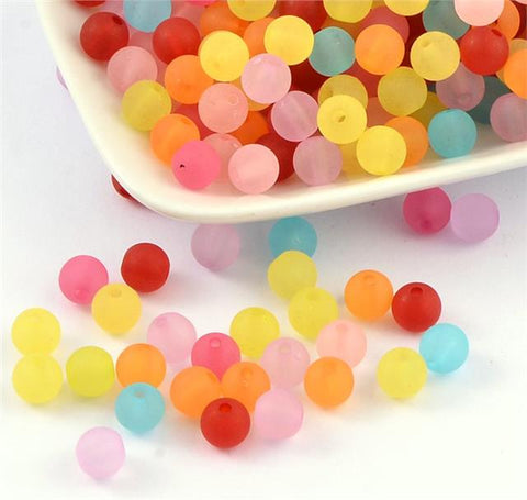 Marbled Glass Beads 200x 6mm 100x 8mm 50x 10mm Colour Choice Jewellery  Making