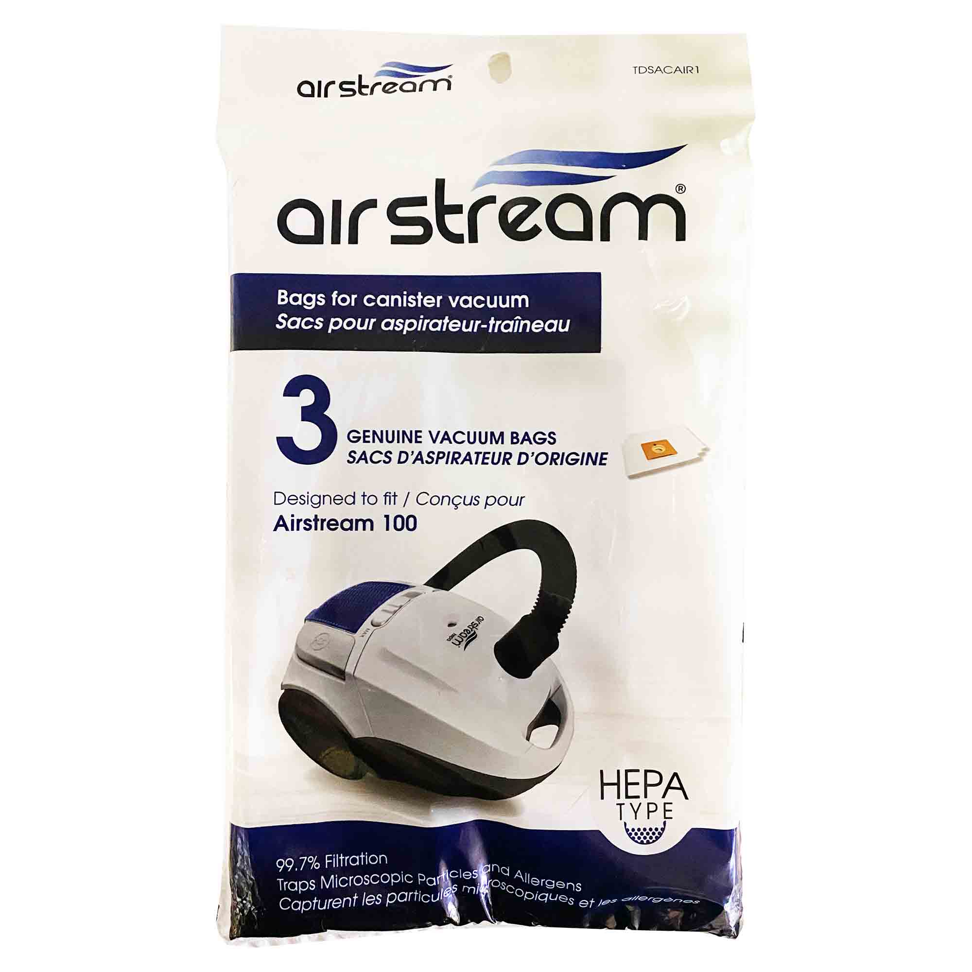 HEPA Vacuum Bags for Airstream AS100 Canister Vacuum The Vacuum Store