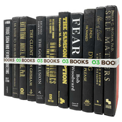 Black Decorative Books (GOLD) – O3 Books