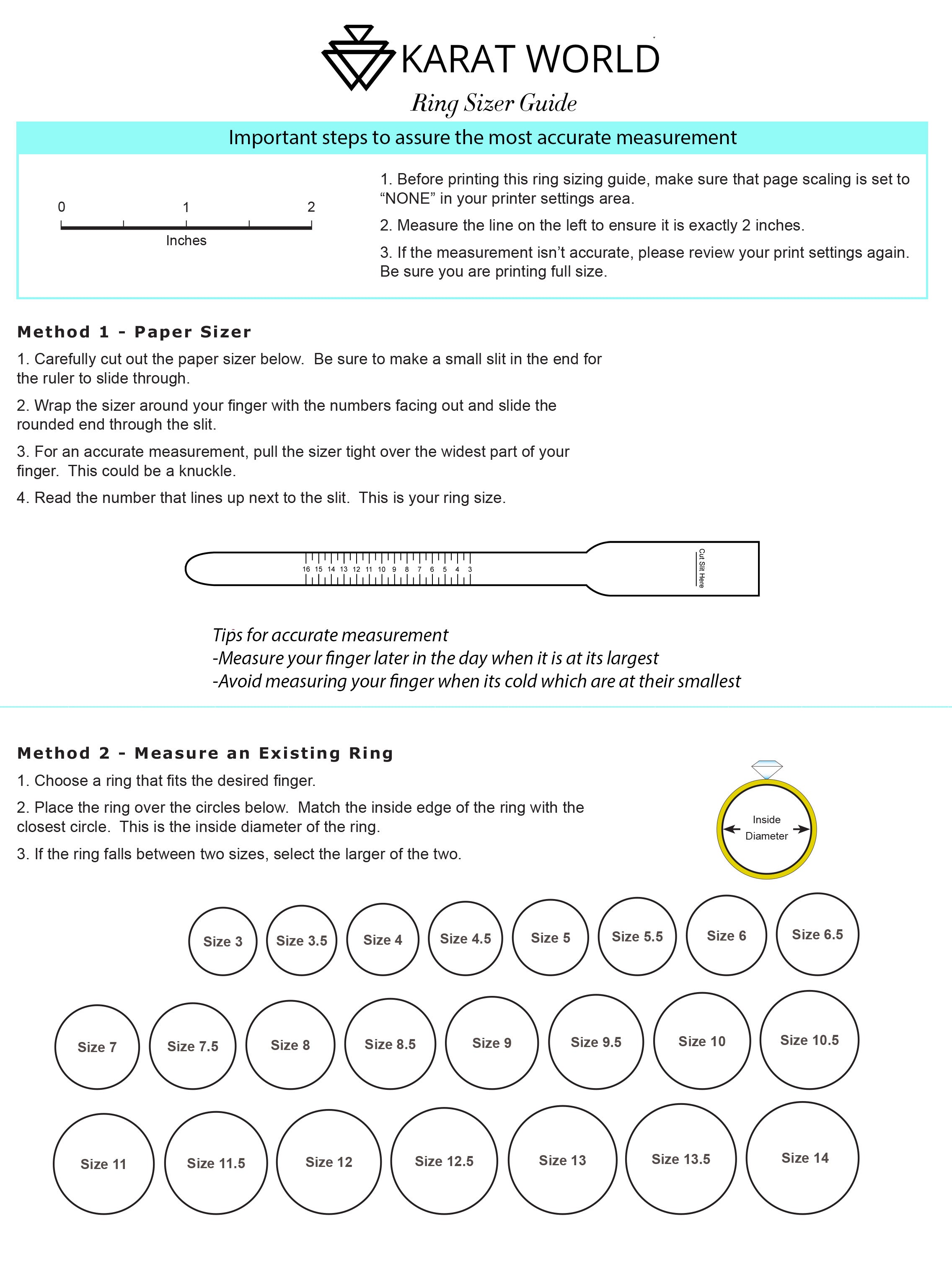 Ring Size Chart & Guide: How Do I Measure My Ring Size? | Tiffany & Co.