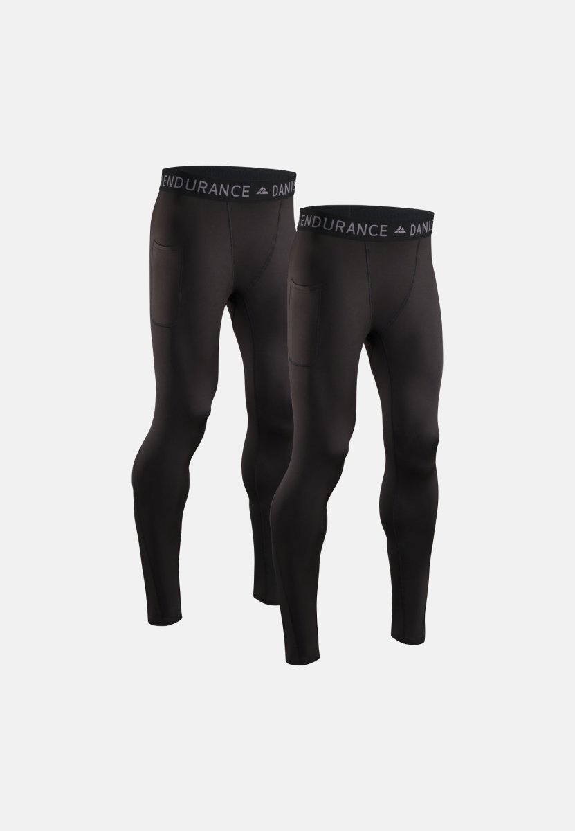 Endurance Generator Compression Tights For Men - Black/Dark Gray