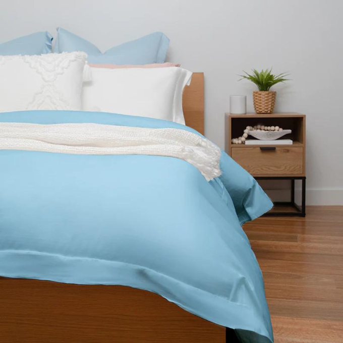 Bamboo quilt cover blue