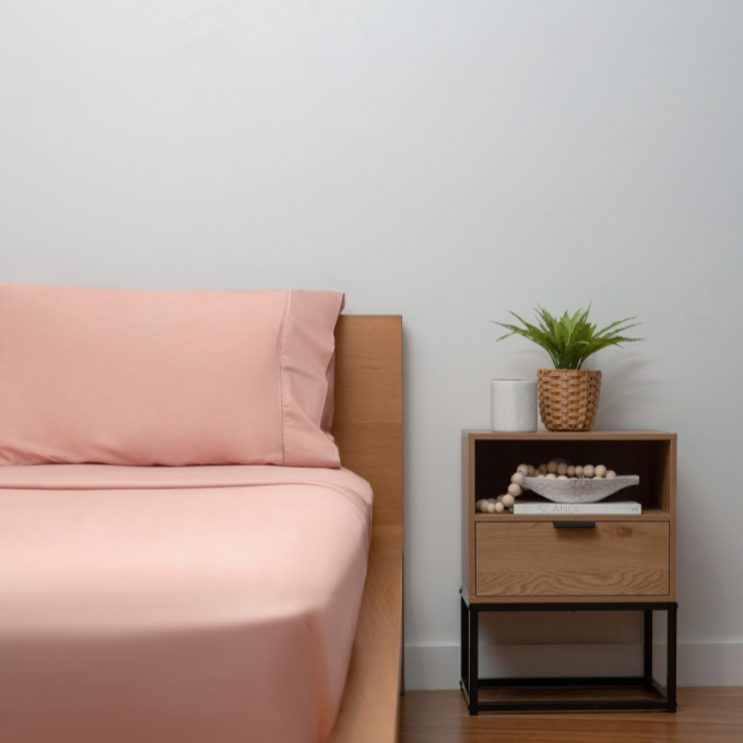 Pink Bamboo Bed Sheets